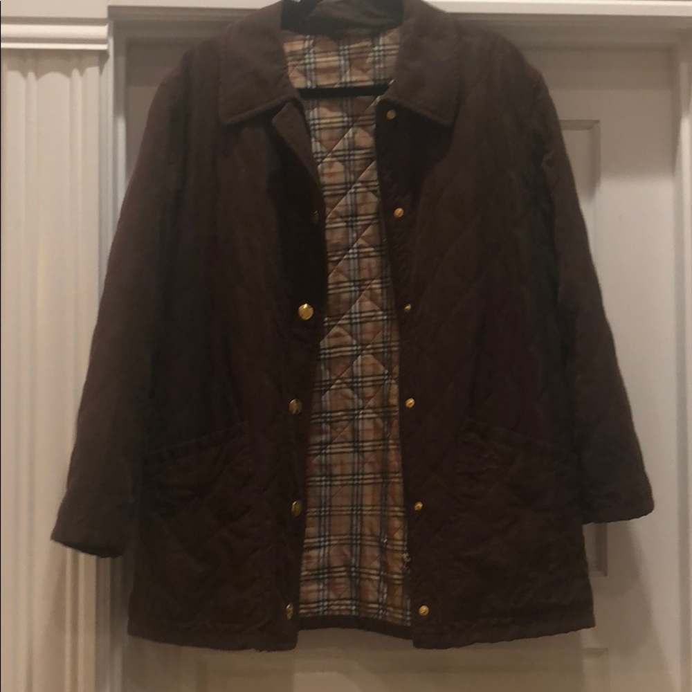 Brown Quilted Burberry Jacket